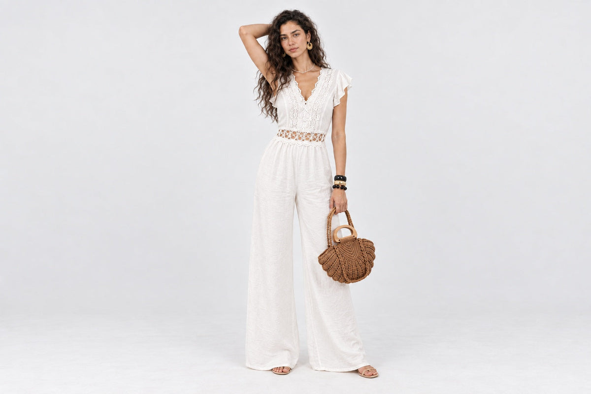 The White Crochet Jumpsuit You'll Live In