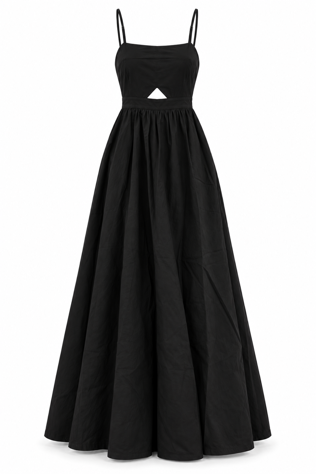 Black Square Neck Maxi Dress 