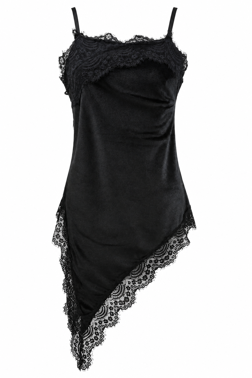 Black Velvet Lace  Camisole Top