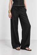 Black Drawstring Relaxed Pants