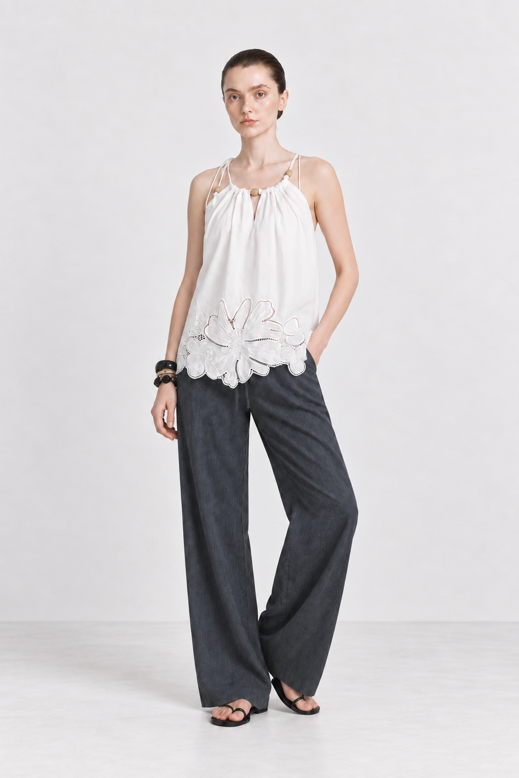 Divine Sky Blue Wide Leg Pants