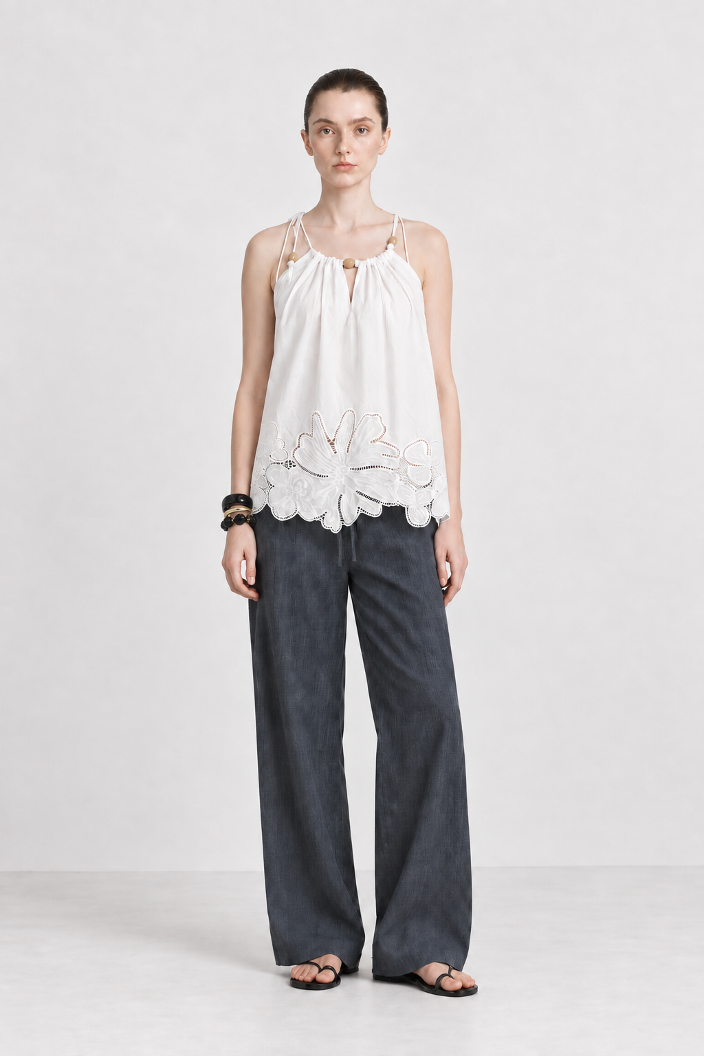Divine Sky Blue Wide Leg Pants