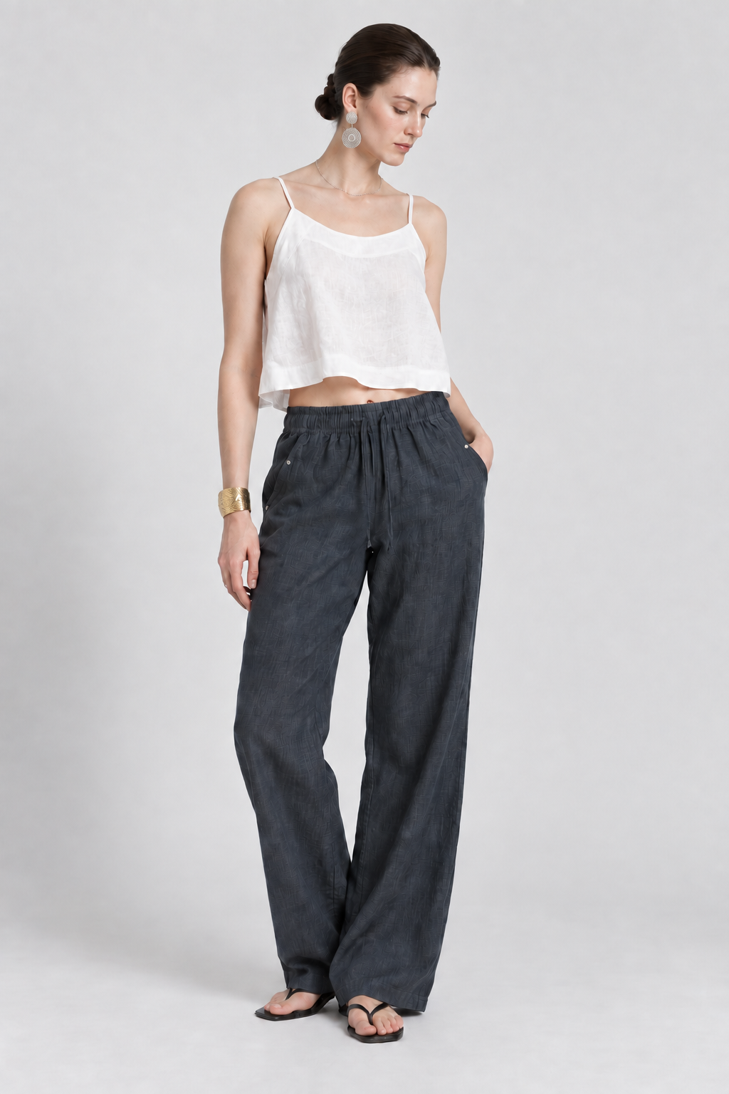 Divine Sky Blue Wide Leg Pants