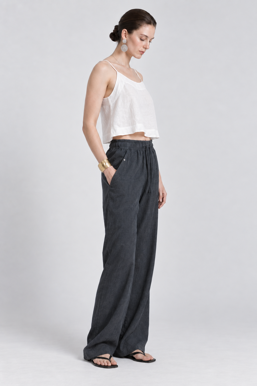 Divine Sky Blue Wide Leg Pants