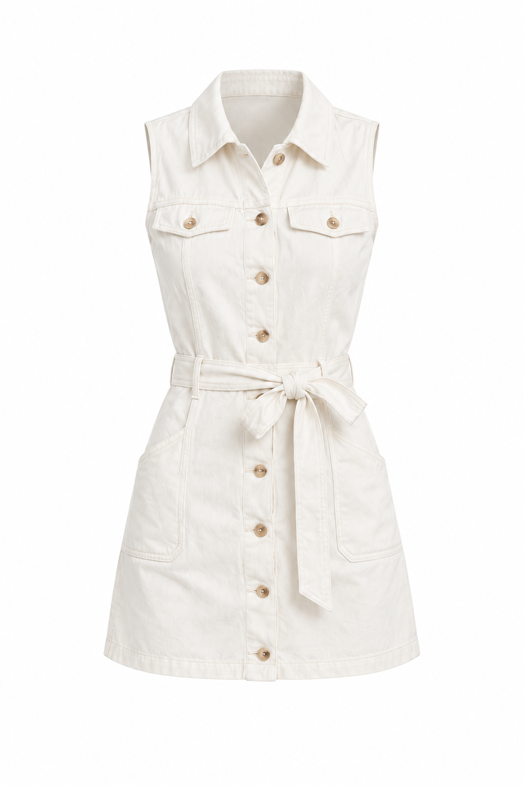 Morrow White Denim Mini Dress