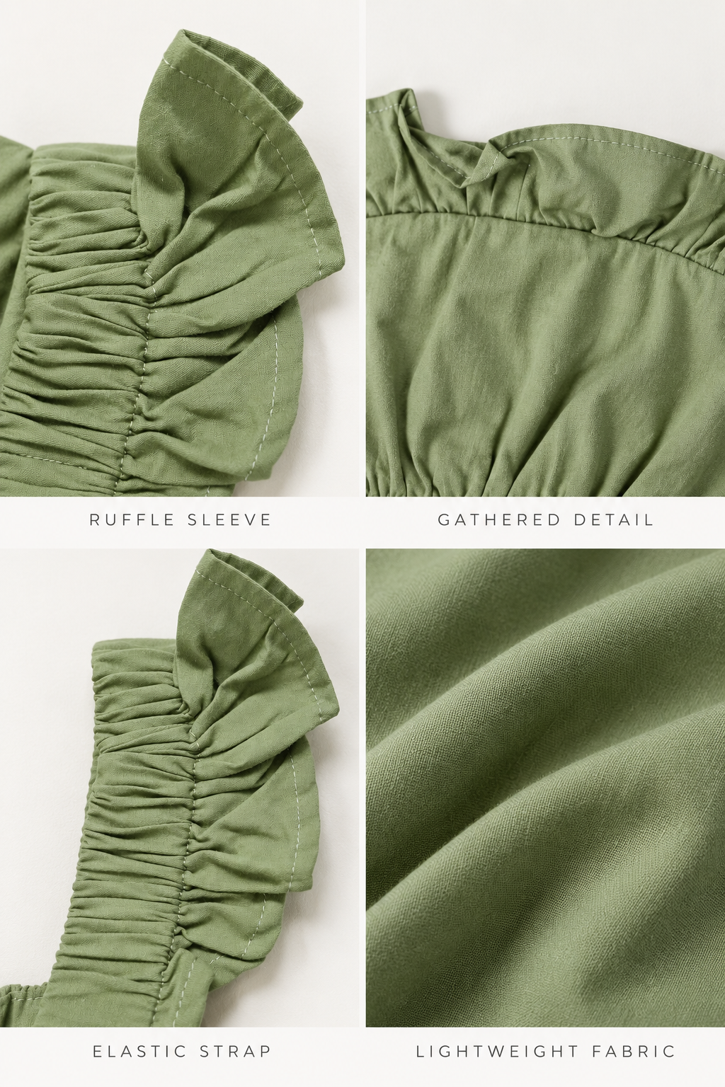 Sage Green Peplum Top