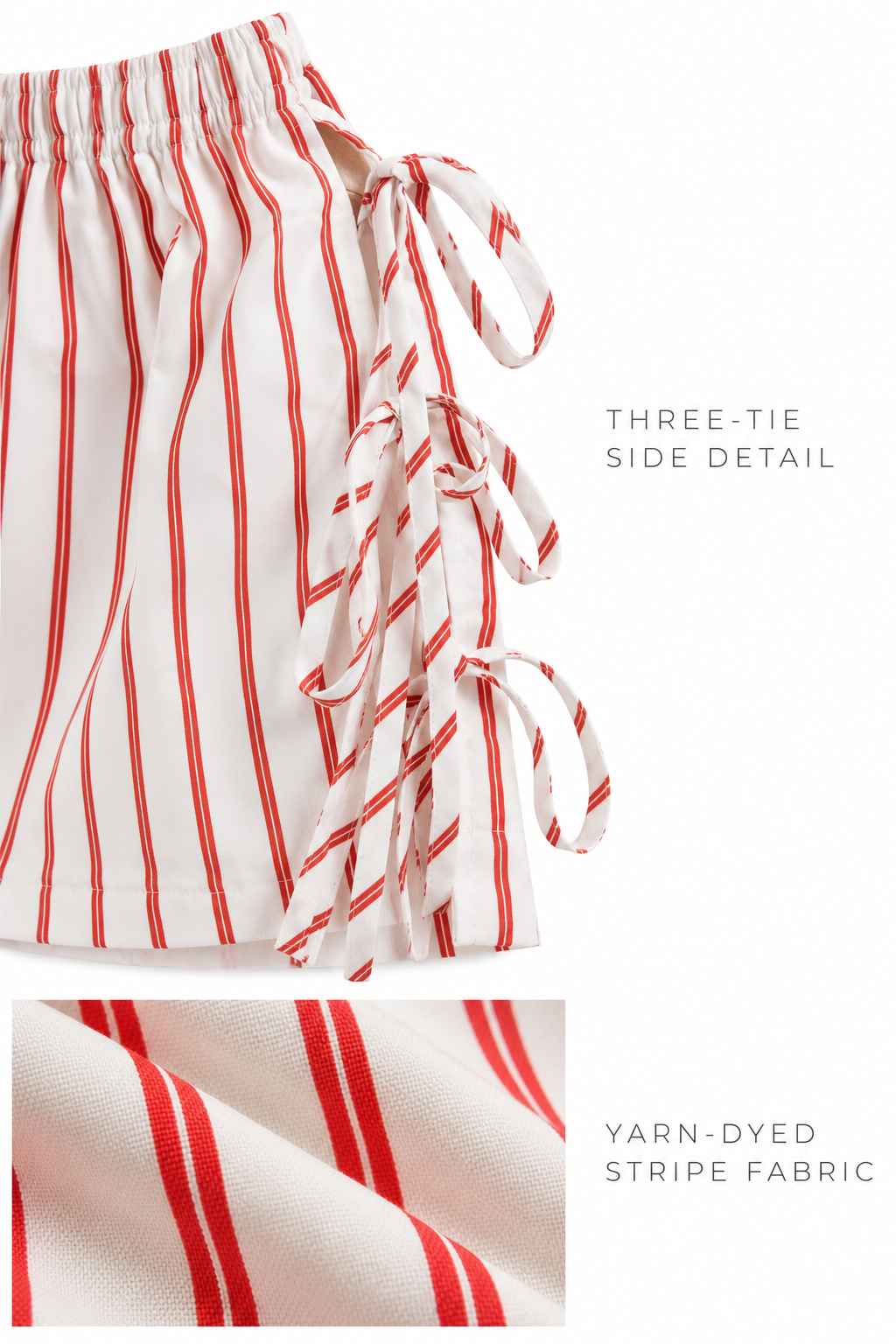 White_Coral_Striped_Side-Tie_Shorts