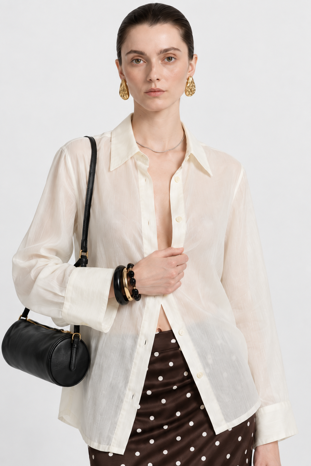 Zephyr Beige Lyocell Sun Shirt