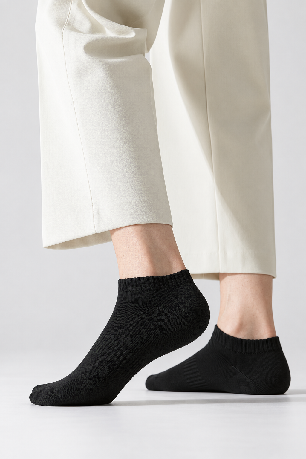 Womens White Ankle Socks